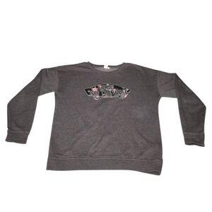 Vans Long Sleeve Floral Sweatshirt | Size M | Relaxed Fit Cotton Blend